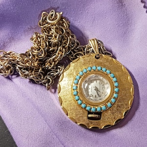 Wind up Pendant Watch - Etsy display picture 1