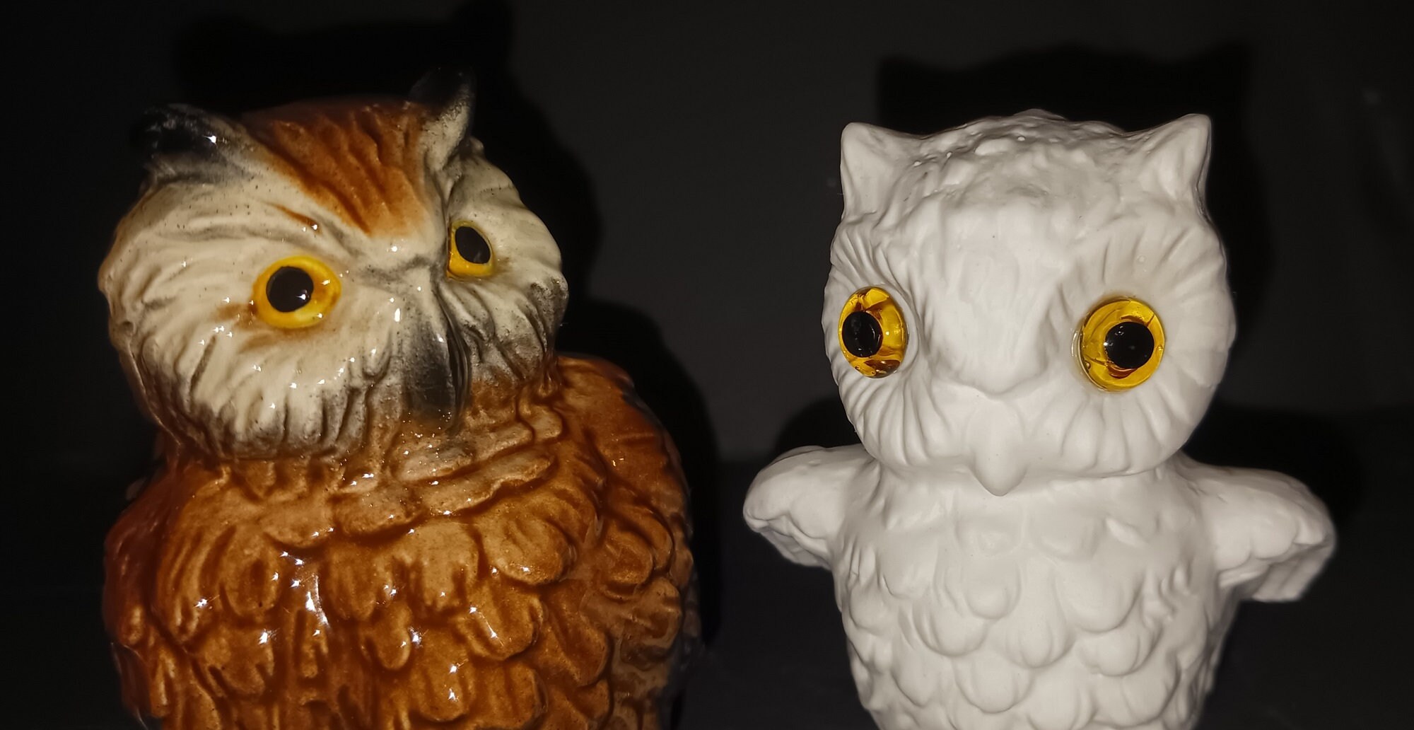 Goebel Owls. Two Vintage Owl Figurines. Like New. One White Etsy