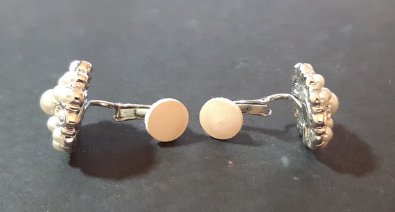 Swarovski silver tone, faux pearl and rhinestone … - image 7