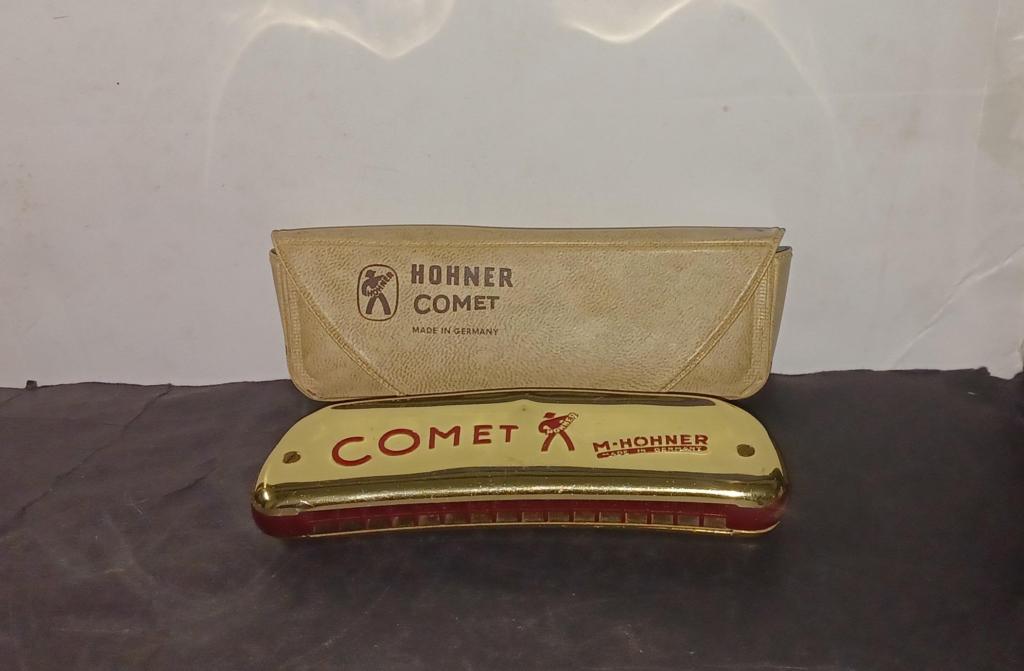 M.HOHNER COMET ハーモニカ ゴールド Vintage Hohner Comet Harmonica