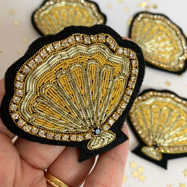 Embroidered Brooch. Sew on patch. Embellishment. Bullion patch. Patch for jackets. Patch for clothing and accessories. Wire patch.