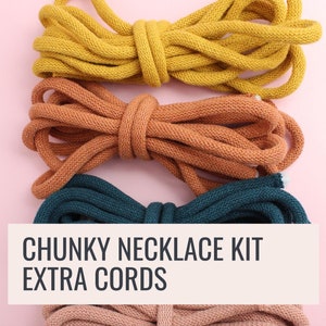 Chunky Necklace Kit Refills - Cotton Cord - Cotton Rope