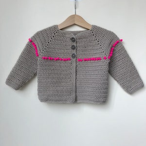 Pom Pom Cardi Crochet Pattern PDF download crochet pattern Stitching Me Softly image 5