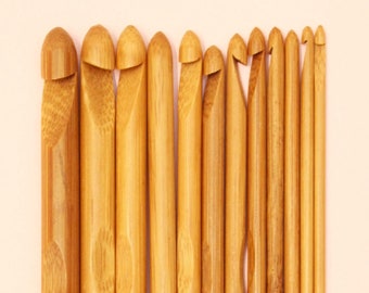 Crochet Hooks made from Bamboo