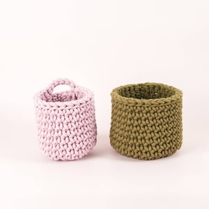 Crochet Basket Kit, Mustard and Terracotta, Beginners Crochet Kit. image 8