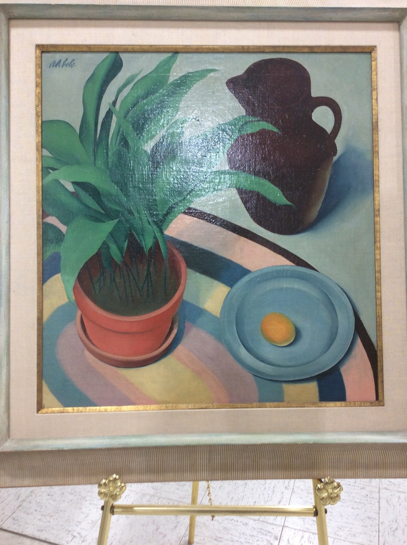 Still Pictures Are All Very Fine And >> Rare 1940 S Wpa Large Still Painting Original Frame Very Fine Quality Listed Artist Still Pictures Are All Very Fine And >> Rare 1940 S Wpa Large Still Painting Original Frame Very Fine Quality Listed Artist