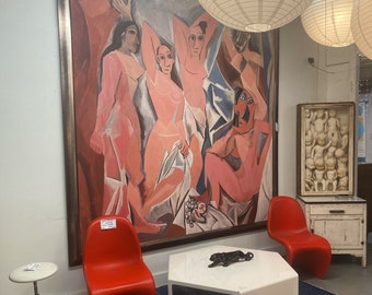 Sale!!Monumental Picasso after mixed media painting HUGE! Over 8ft by 8ft mid century modern