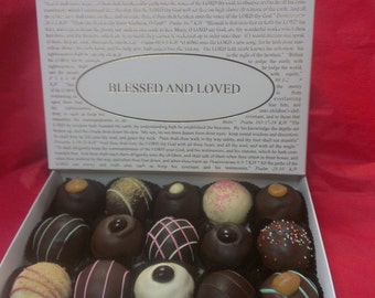 Truffle Chocolate Assortment (Large Truffles)with pick the title of your lid. Over forty lids to choose from! Gourmet Boxed Truffles!
