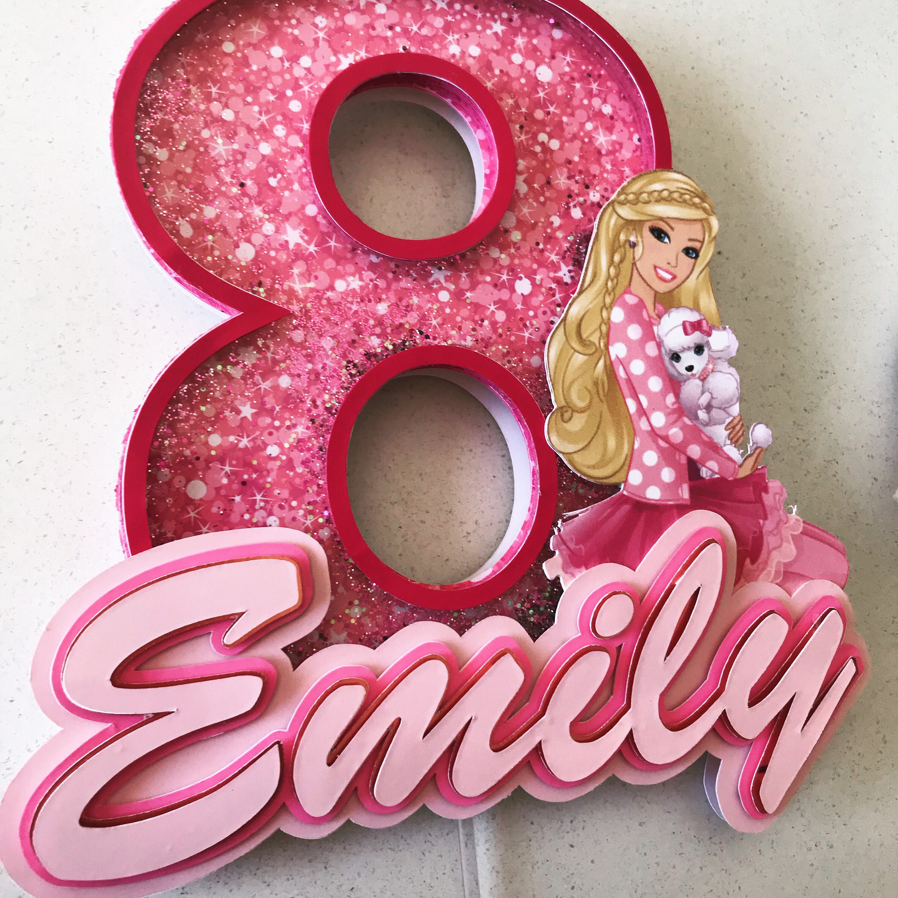 Personalized Barbie Cake Topper Etsy