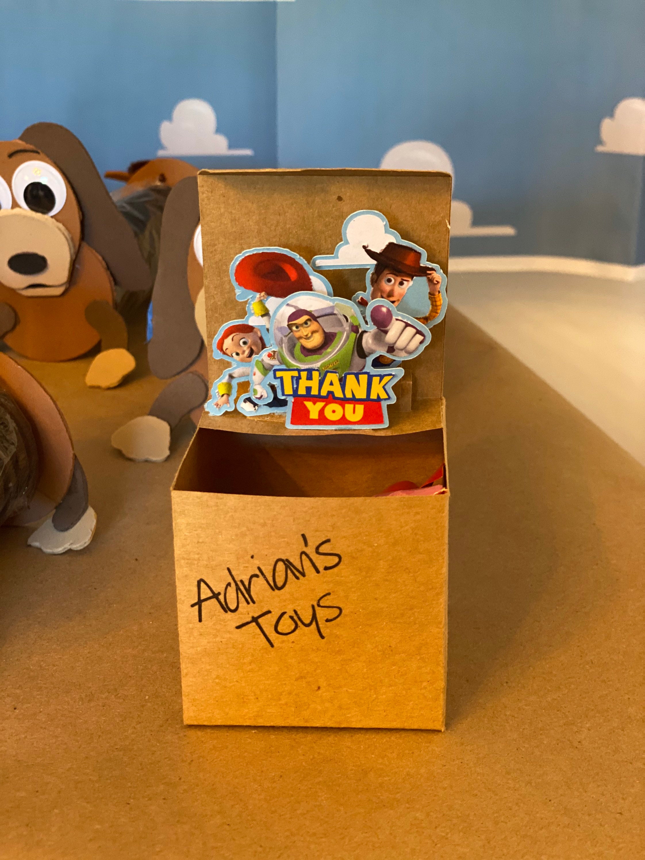 Toy Story popup party favor boxes conjunto de 4 cajas Etsy