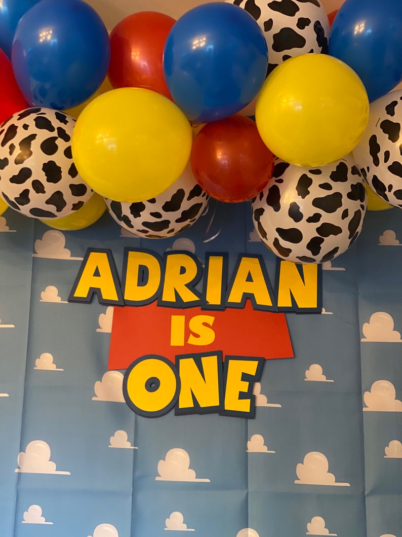 Personalized Toy Story Backdrop Sign Etsy
