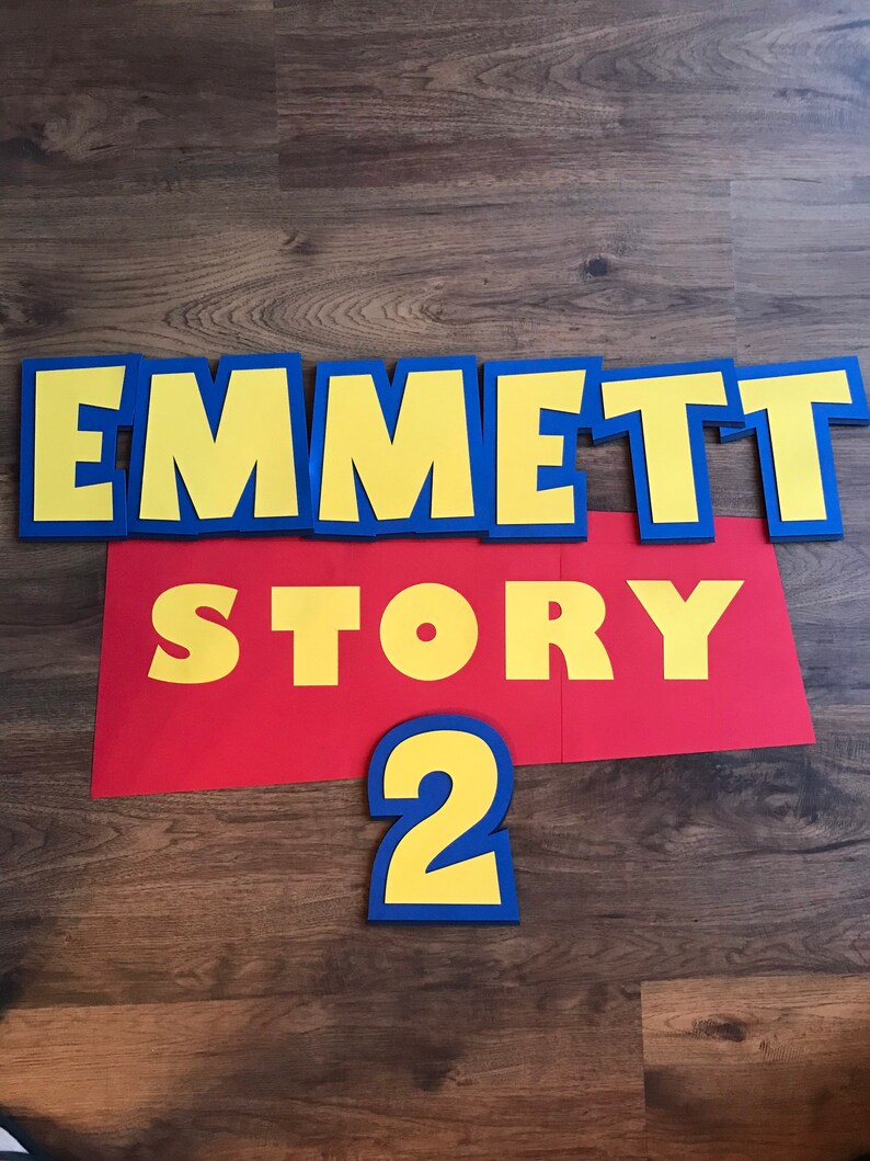 Personalized Toy Story Backdrop Sign Etsy