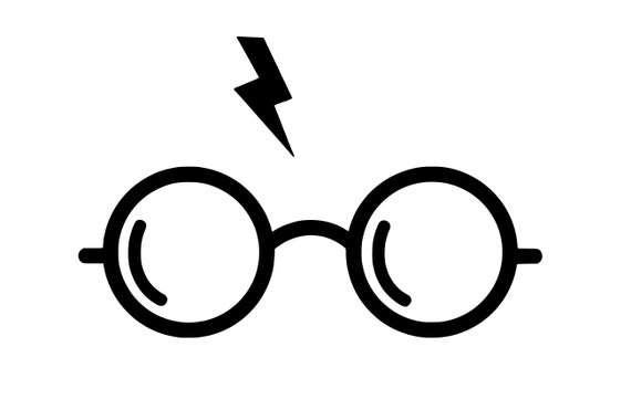 Download Harry Potter glasses with scar decal sticker | Etsy