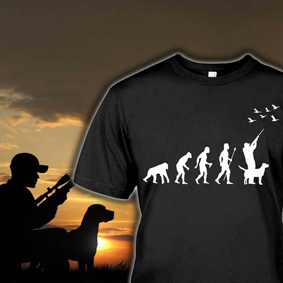HUNTER EVOLUTION t-shirt deer shooting duck Father/'s day christmas birthday gift