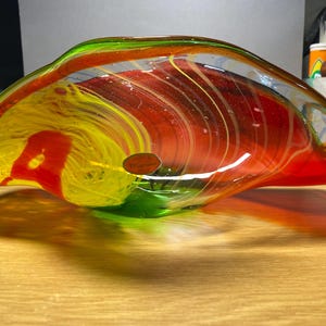 1970&#39;s Murano art glass, Colourful bowl