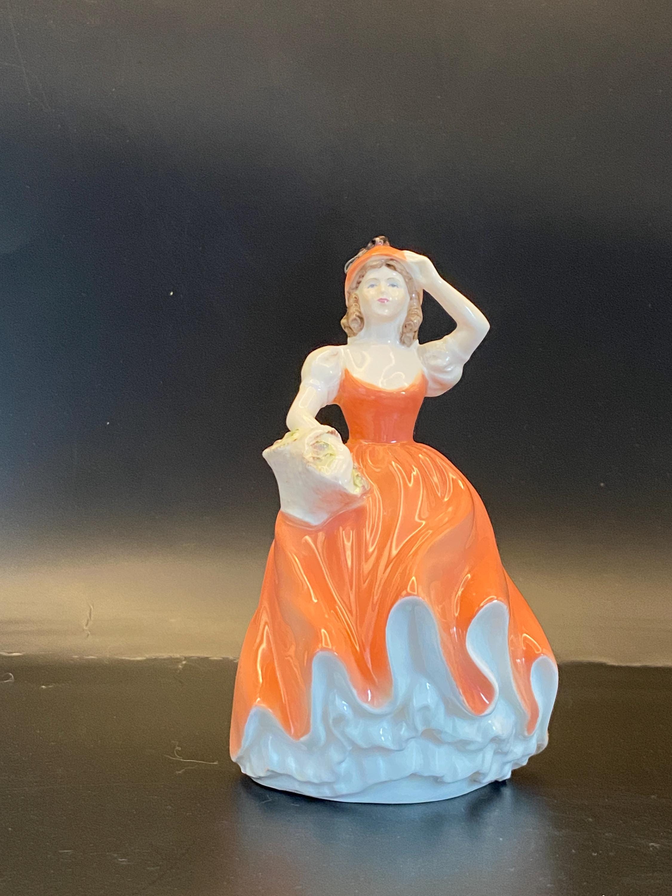 COALPORT 人形 Rare Coalport Andrea Figurine Limited Edition 4/88 Bone China Lady