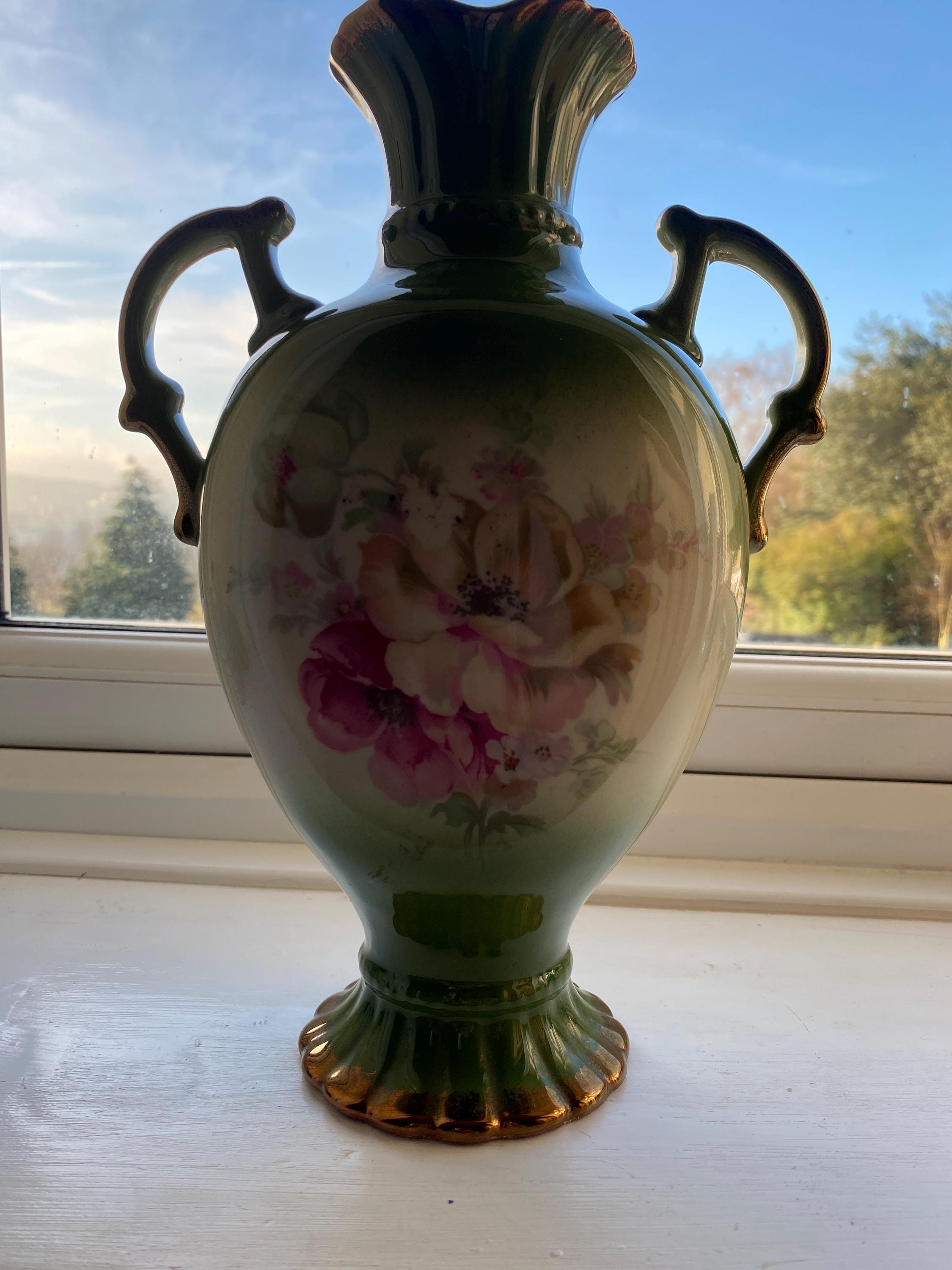 アンティーク　ドルトン・バースレム　ベース（花瓶）（イギリス） アンティーク ドルトン・バースレム ベース（花瓶）（イギリス）