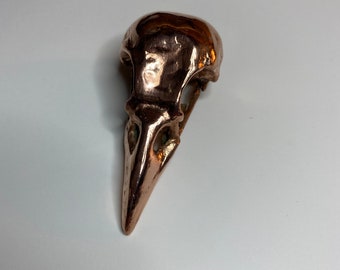 Crow Skull, copper electroform (808)