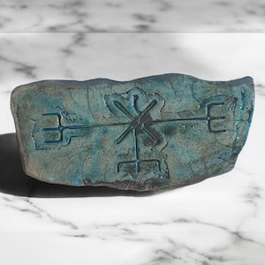ceramic wall decor, Ao Unni, Icelandic, Viking love stave