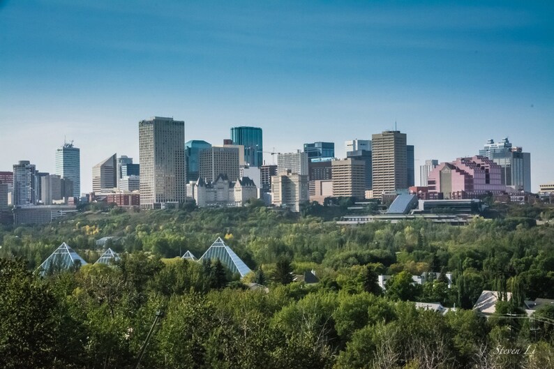 Edmonton Skyline Summer Postcard 4x6 Edmonton Etsy