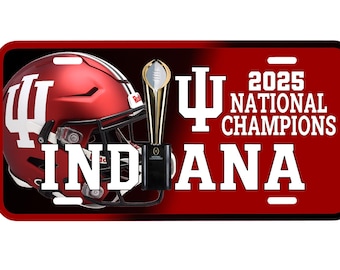 Indiana Hoosiers 2025 Champions License Plate
