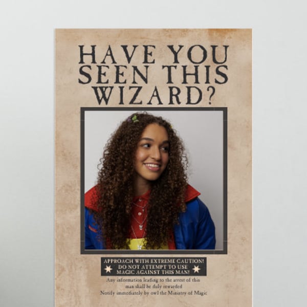 Have You Seen This Wizard Photo Booth Prop Frame Poster Printable Instant Download