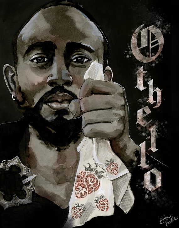 Othello Print | Shakespeare Wall Art, Literary Classroom Decor