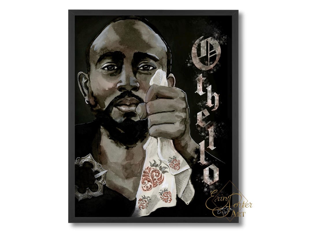 Othello Print | Shakespeare Wall Art, Literary Classroom Decor