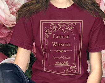 Kleine vrouwen T-shirt literair leesachtig shirt Louisa May Alcott