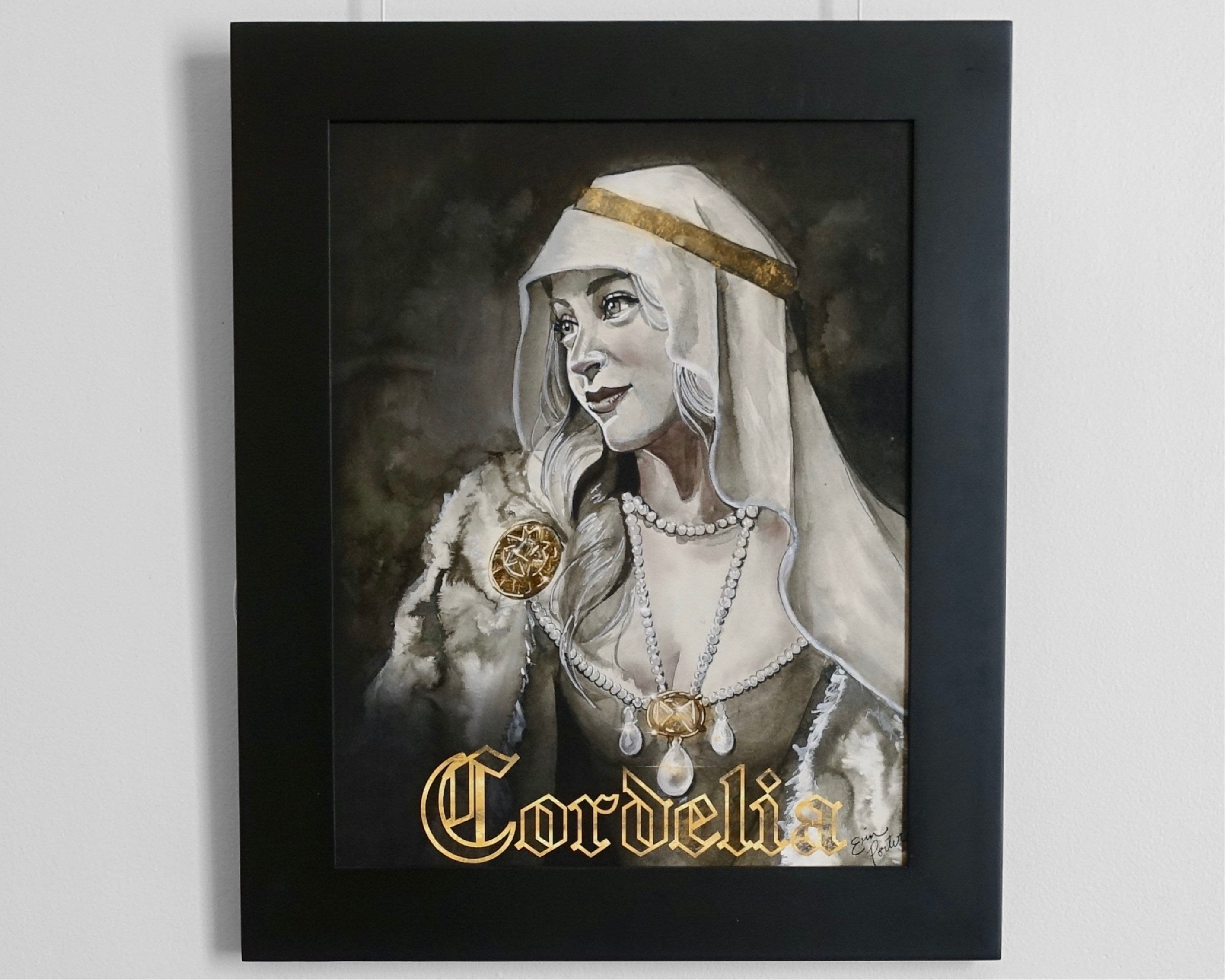 King Lear Cordelia Print Shakespeare Poster Etsy