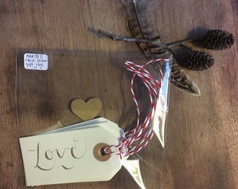 Handrawn gift tags