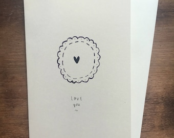 Heart Greeting Card