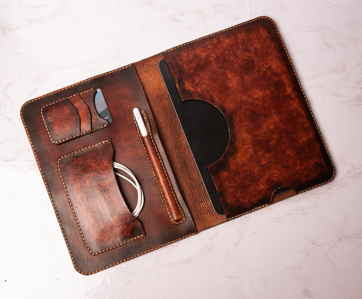 Ipad 11 Leather Holder Tested Leather Ipad Holder Etsy