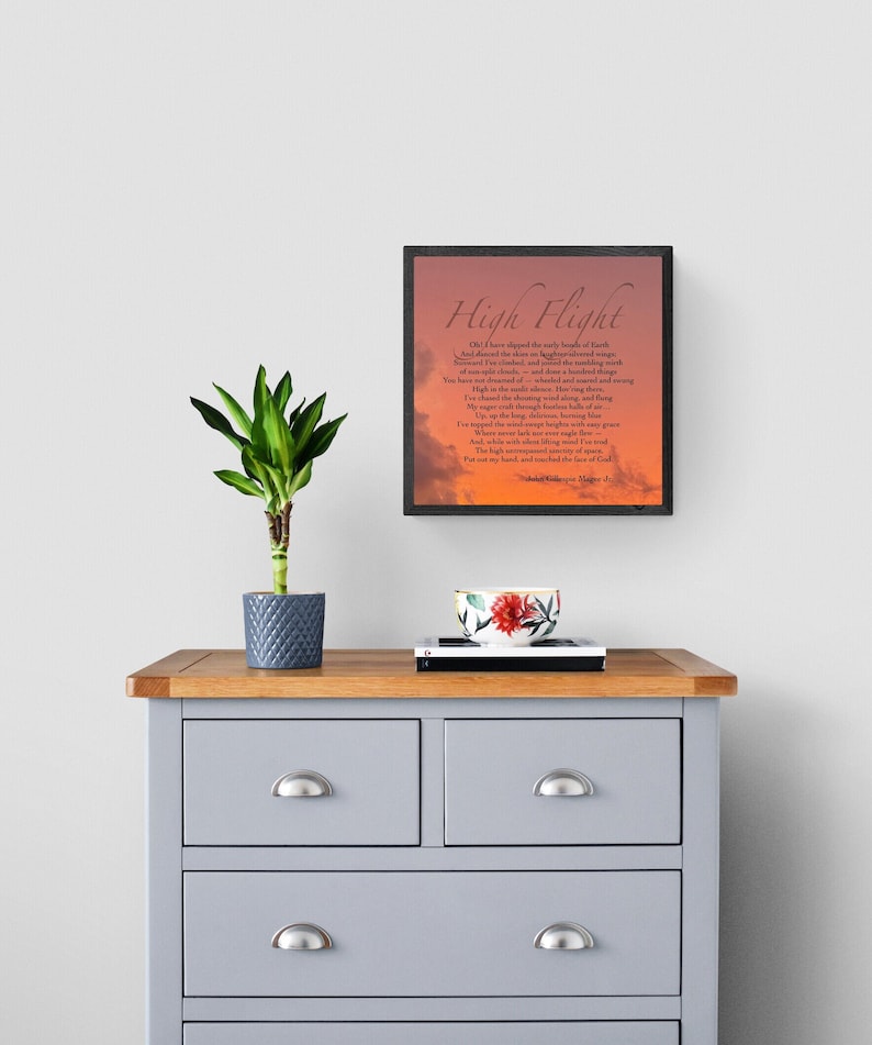 High Flight Poem Printable Aviation Words John Gillespie Etsy High Flight Poem Printable Aviation Words John Gillespie Etsy
