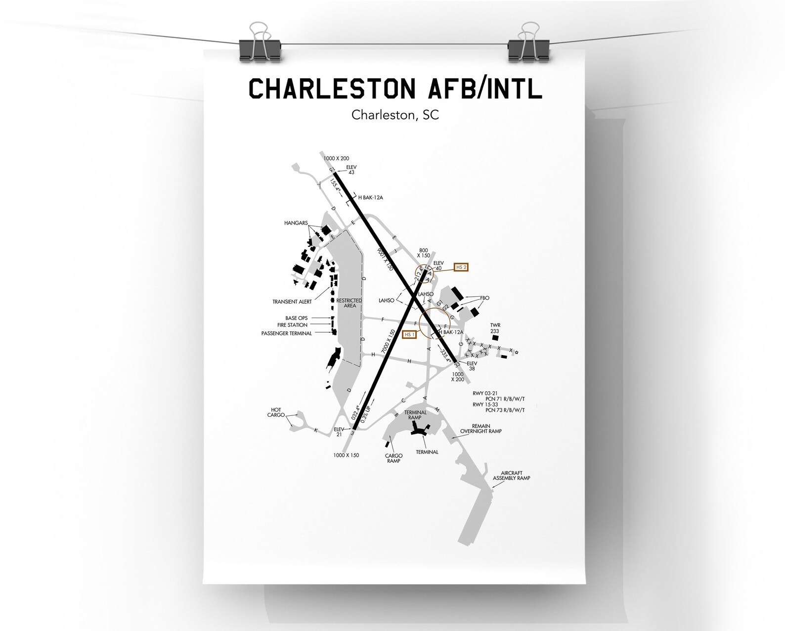 Airport Map Print, Airport Terminal, Air Force Base Map, Travel Artwork