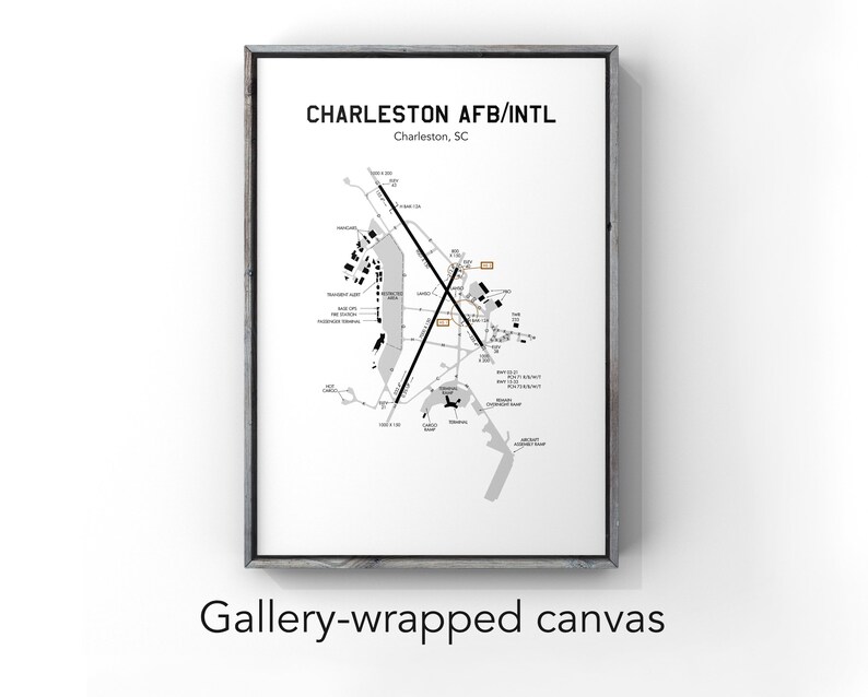 Airport Map Canvas Air Force Base Map Travel Wall Art Pilot Wall Art Airport map canvas air force base map travel wall art pilot wall art