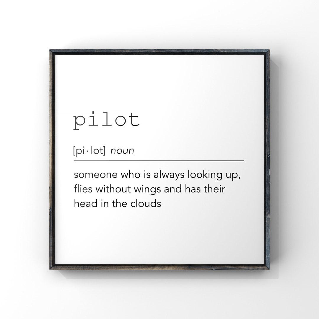 Printable Aviation Words, Pilot Art Digital Download, Pilot Humor Gift