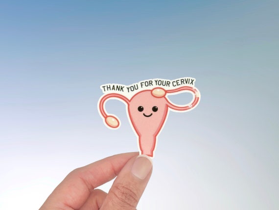 Funny Military Spouse Sticker: Thank You For Your Cervix