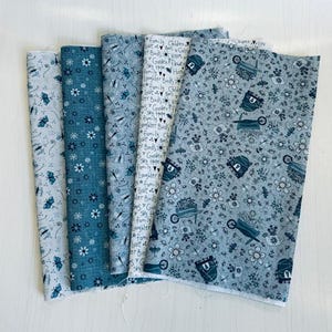 Może przedstawiać: Pięć próbek tkaniny z niebieskim i białym wzorem kwiatowym. Tkanina ma białe tło z niebieskimi kwiatami, ptakami i słowami "Rodzina, Dzieci, Miłość, Ptaki, Ogród, Śmiech, Niebo, Nadzieja, Rodzina, Dzieci, Miłość, Ptaki, Ogród, Śmiech, Niebo, Nadzieja, Rodzina, Dzieci, Miłość, Ptaki, Ogród, Śmiech, Niebo, Nadzieja, Rodzina, Dzieci, Miłość, Ptaki, Ogród, Śmiech, Niebo, Nadzieja".