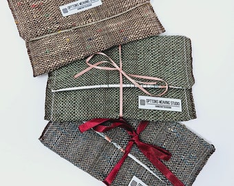 Handwoven Clutch Bag: Artisan Woven Pouch, Pencil & Makeup Case
