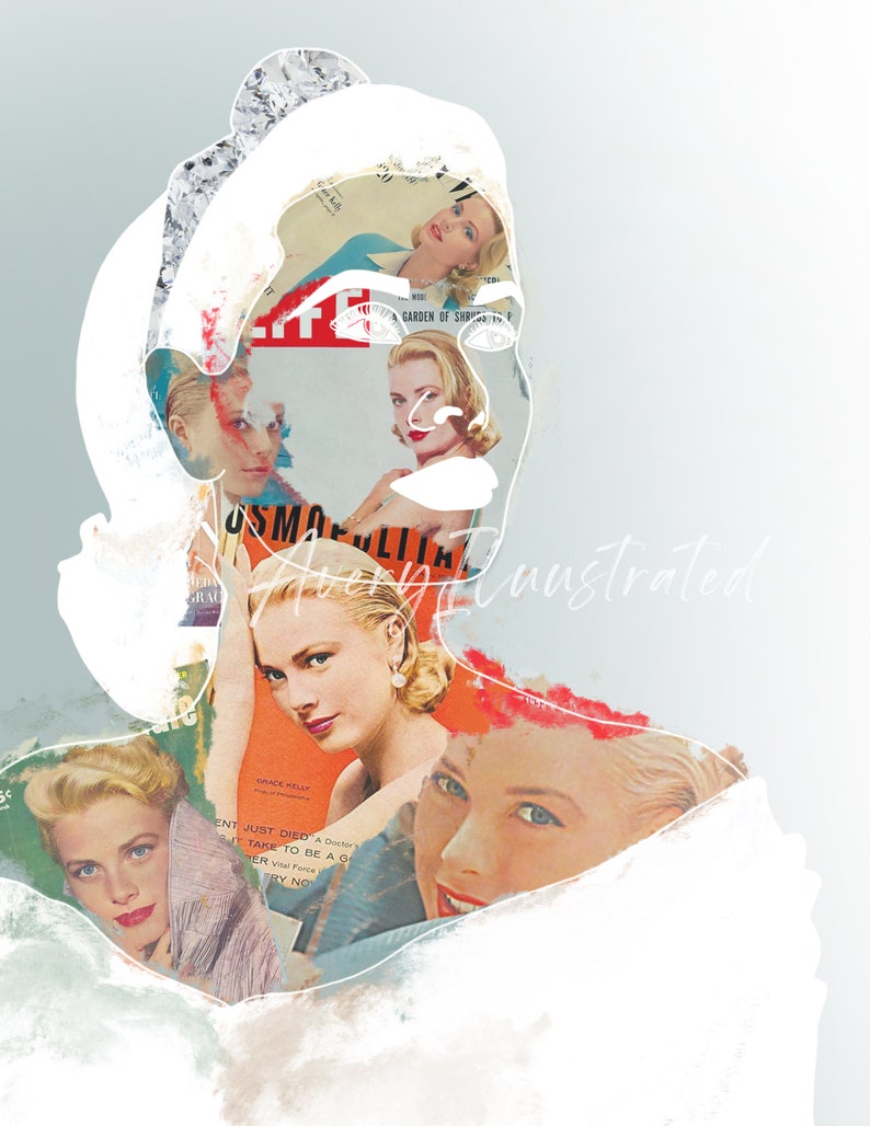 Grace Kelly Portrait DIGITAL DOWNLOAD