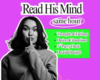 SAME HOUR Psychic Love Reading. Thoughts. Feelings. Intentions. No Questions
