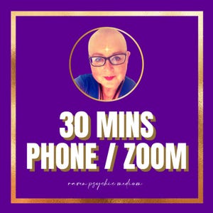 1対1のサイキックリーディング。30分間の個別セッション。Instagram、Facebook、英国電話、Zoom、恋愛、キャリア、決断。ライブサイキックチャット（PDF）