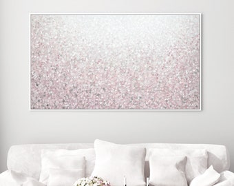 Abstract Painting, Extra Large Wall Art, Original Arwork for Walls, Abstract Wall Art, Canvas Art, Blush Pink Abstract Art, Acrylic Painting