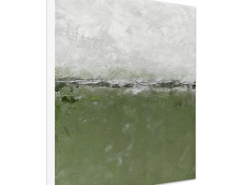 Abstract Art, Abstract Art Print, Large Wall Art, Muted Green Artwork for Walls, Contemporary Art, Canvas Print of Abstract Painting