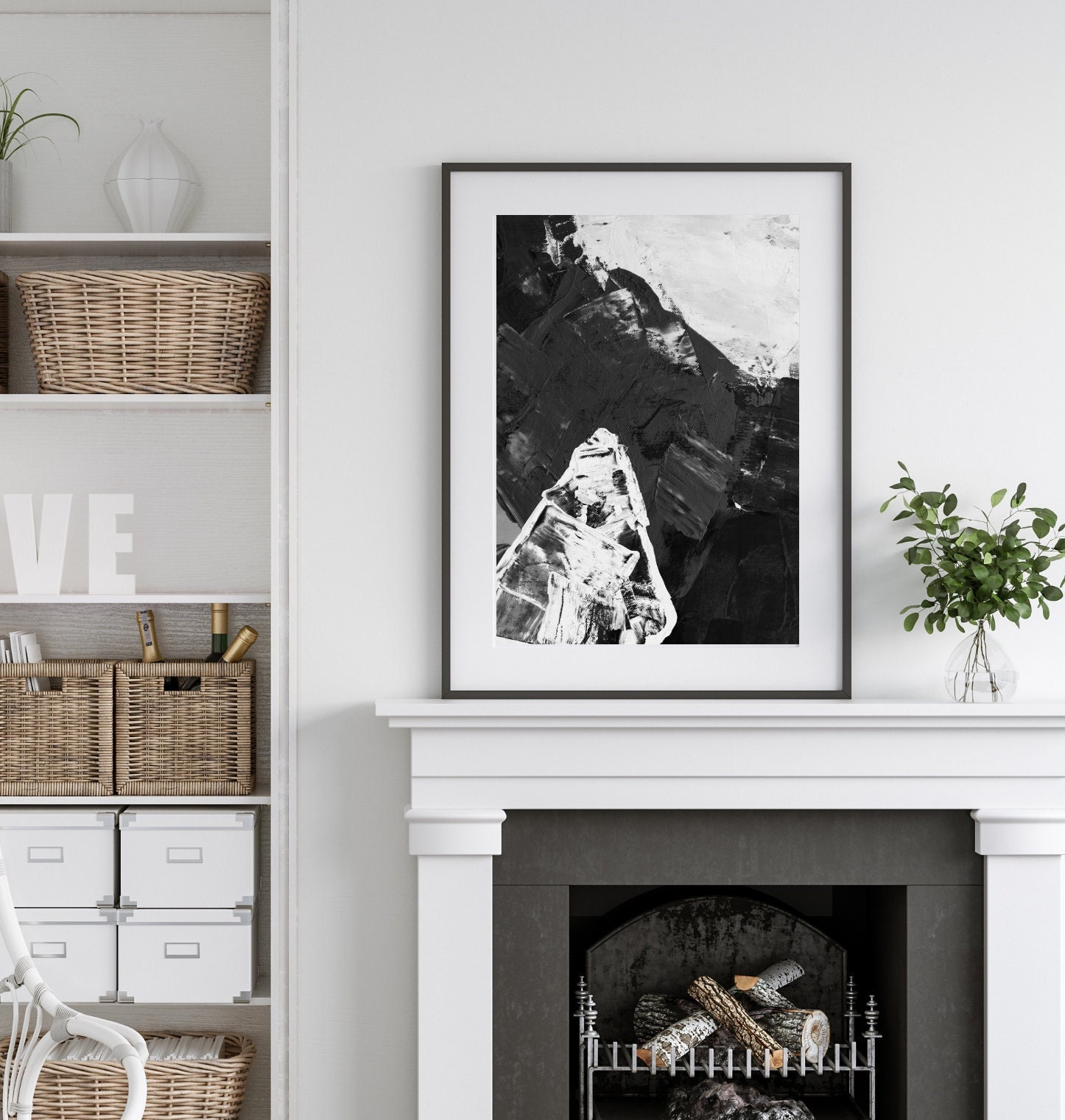 Abstract Wall Art Abstract Art Print Large Artwork for Etsy