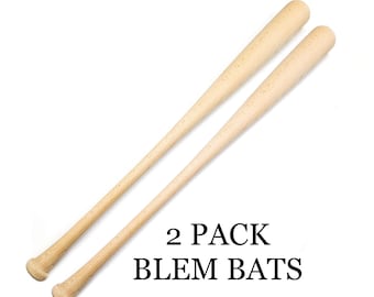 2 Wood Blem Baseball Bats