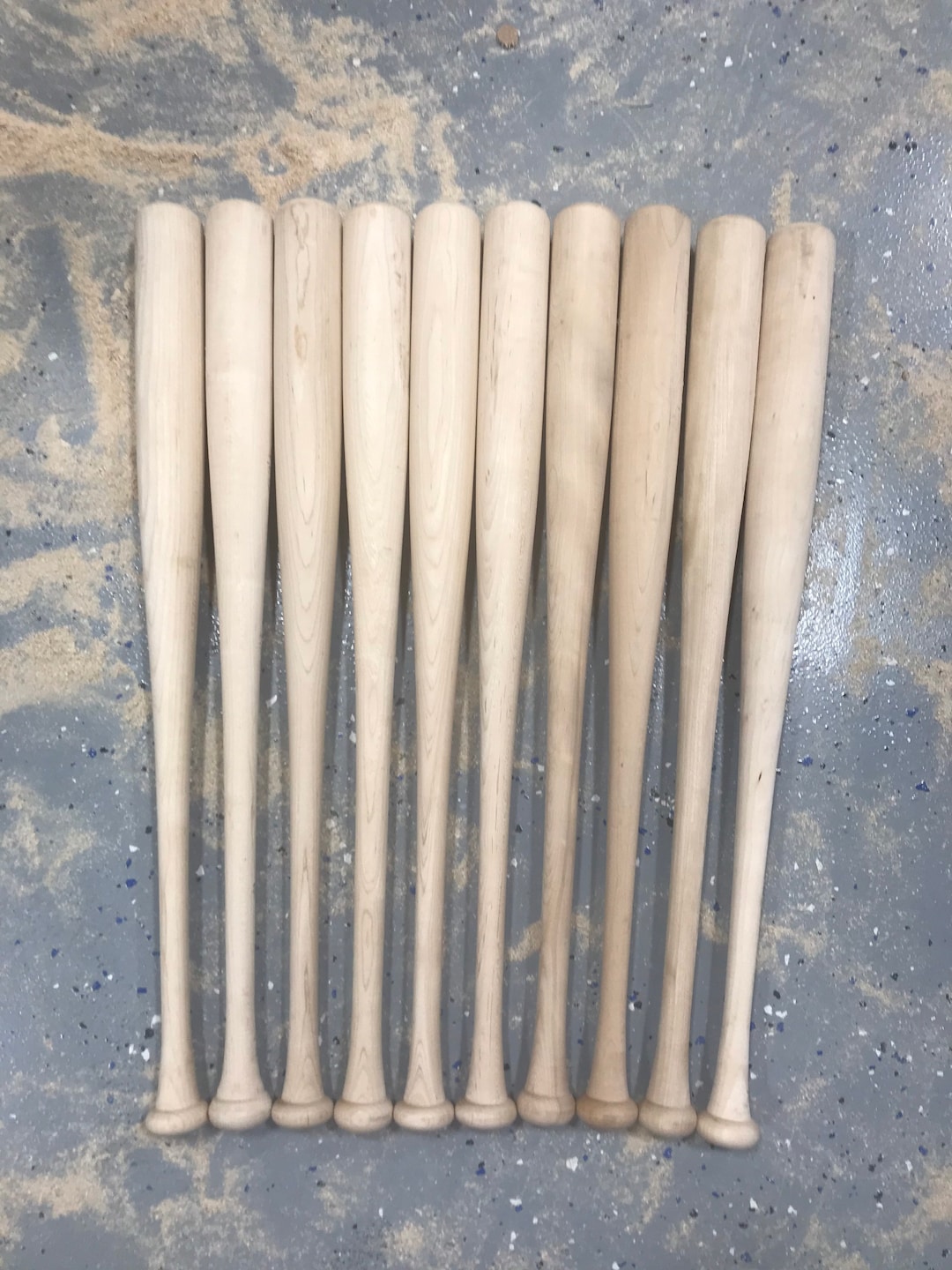 4 Pack Craft Wooden Baseball Bats - Hard Rock Maple For DIY Projects & Trophy Making