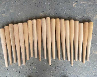 Hardwood Scrap- 20 Maple Baseball Bat Barrels-Craft Wood