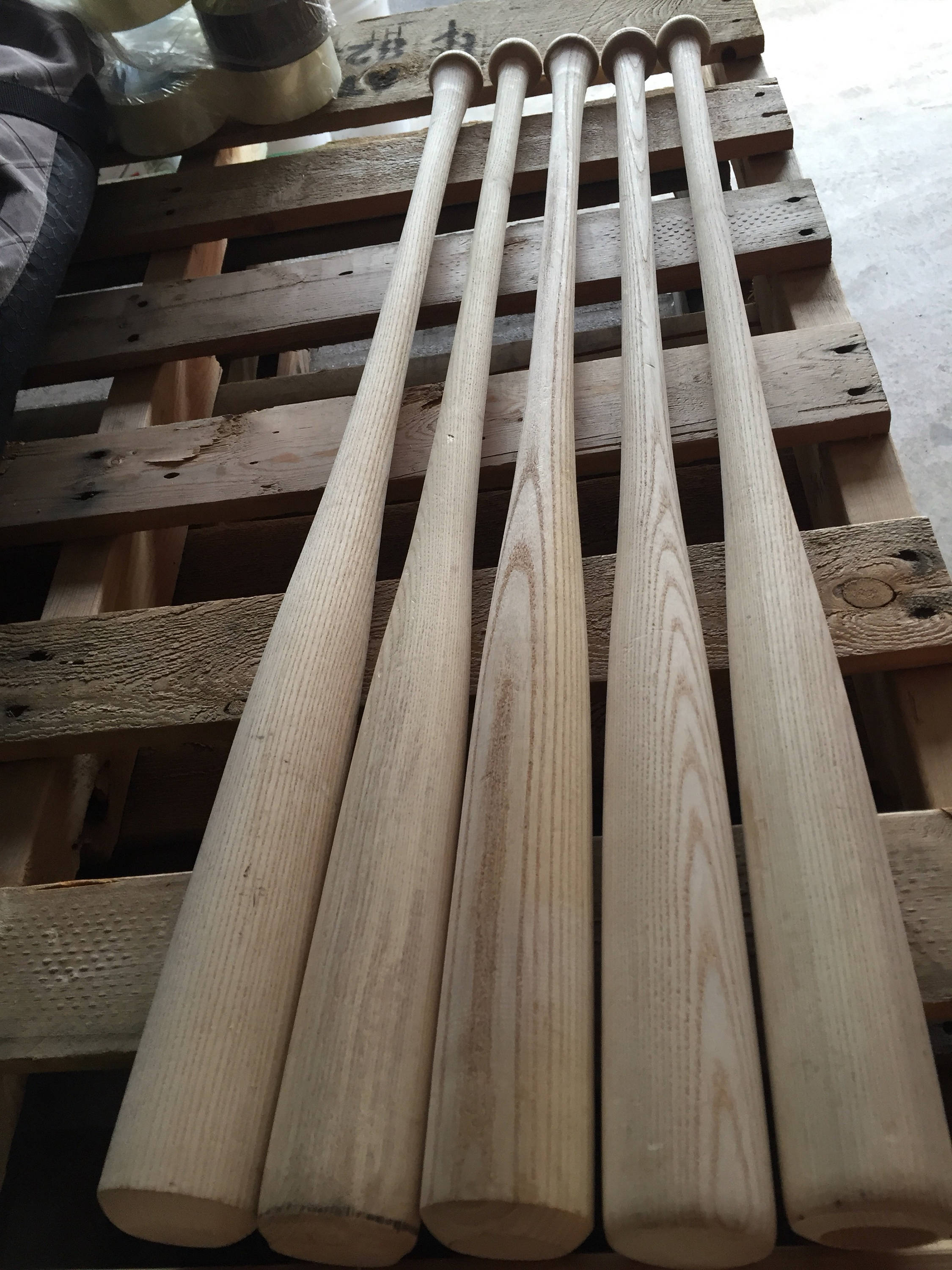 16 Battes De Baseball En érable – 34 Pouces, Bois Brut, Petites Imperfections
